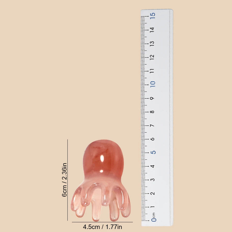 MYALBTROZ OctoCalm™ Scalp Massage Comb | Stress Relief & Hair Care Tool
