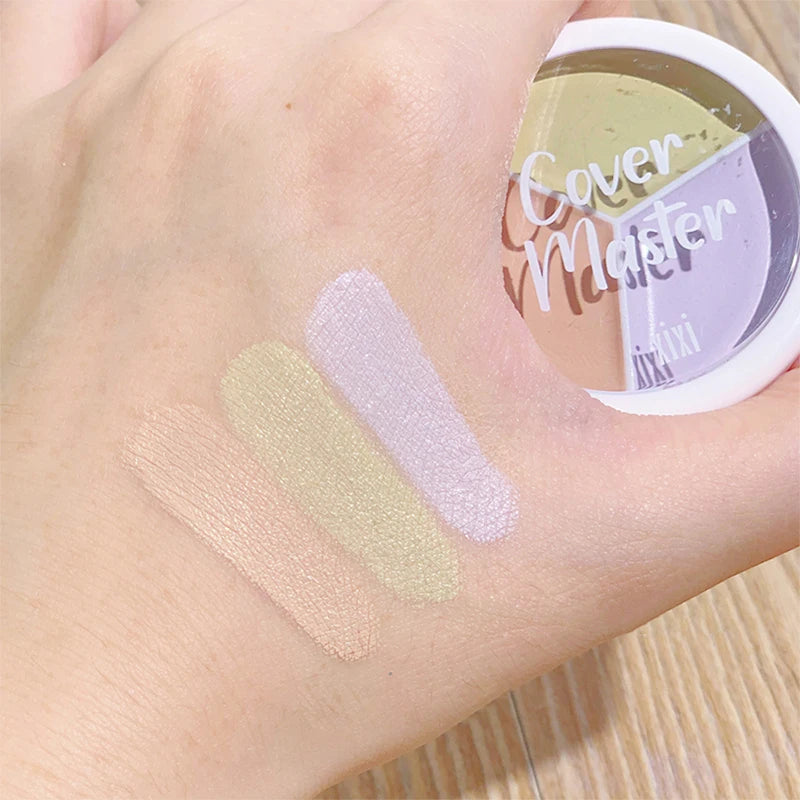 MYALBTROZ XIXI 3-Color Concealer Palette | Full Coverage for Dark Circles, Acne & Blemishes