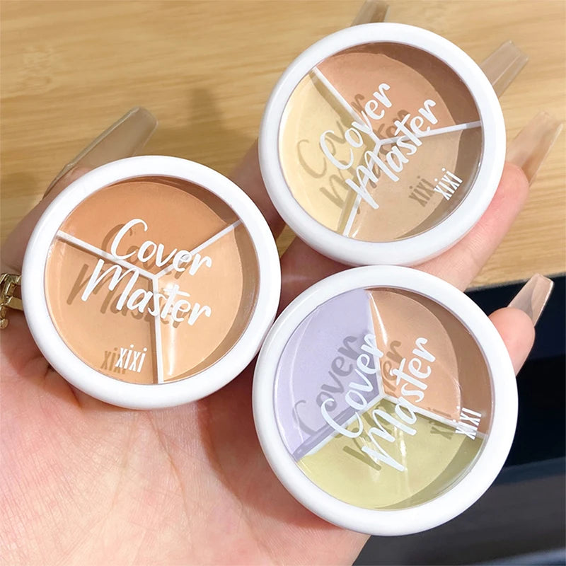 MYALBTROZ XIXI 3-Color Concealer Palette | Full Coverage for Dark Circles, Acne & Blemishes