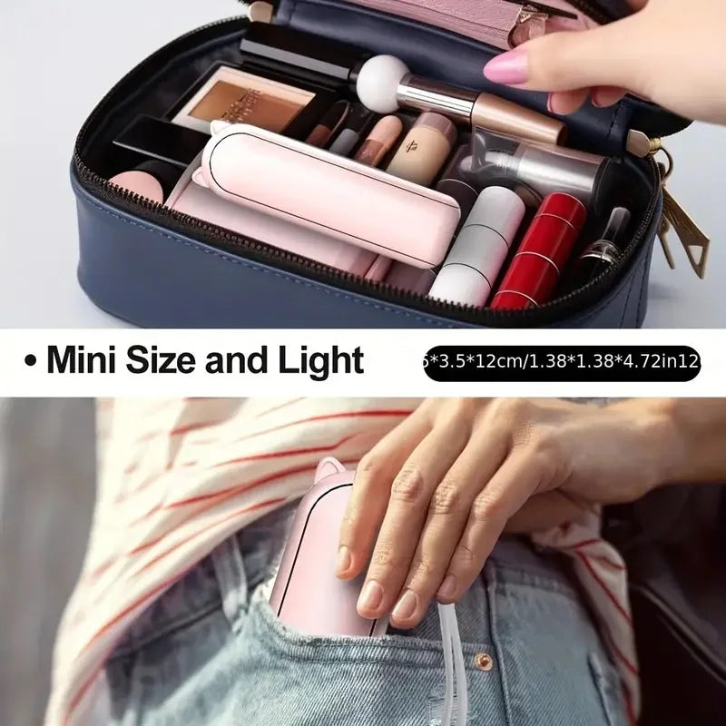 Myalbtroz BlushBreeze™
Portable Foldable Mini Fan | USB Rechargeable | 3-Speed Cooling
