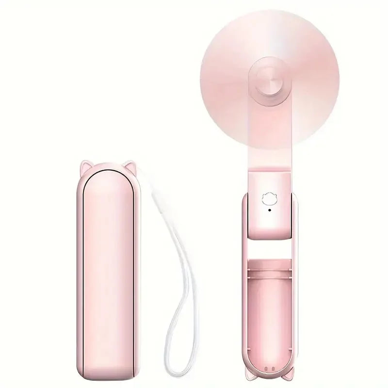 Myalbtroz BlushBreeze™
Portable Foldable Mini Fan | USB Rechargeable | 3-Speed Cooling