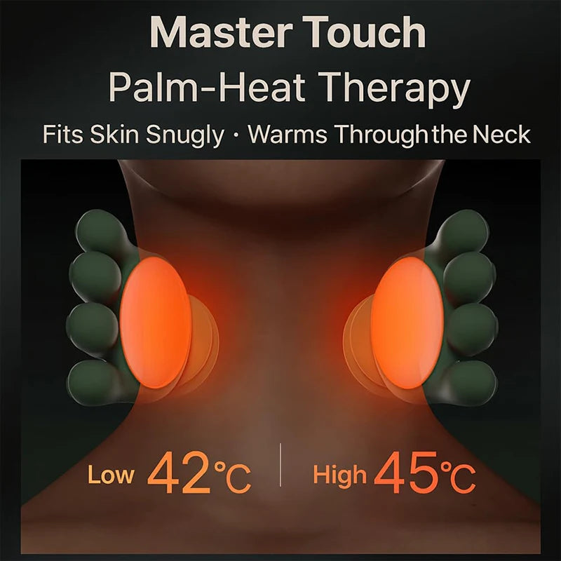 MYALBTROZ™ Smart Bionic Neck & Shoulder Massager Deep Kneading Heat Therapy for Full Body Relaxation