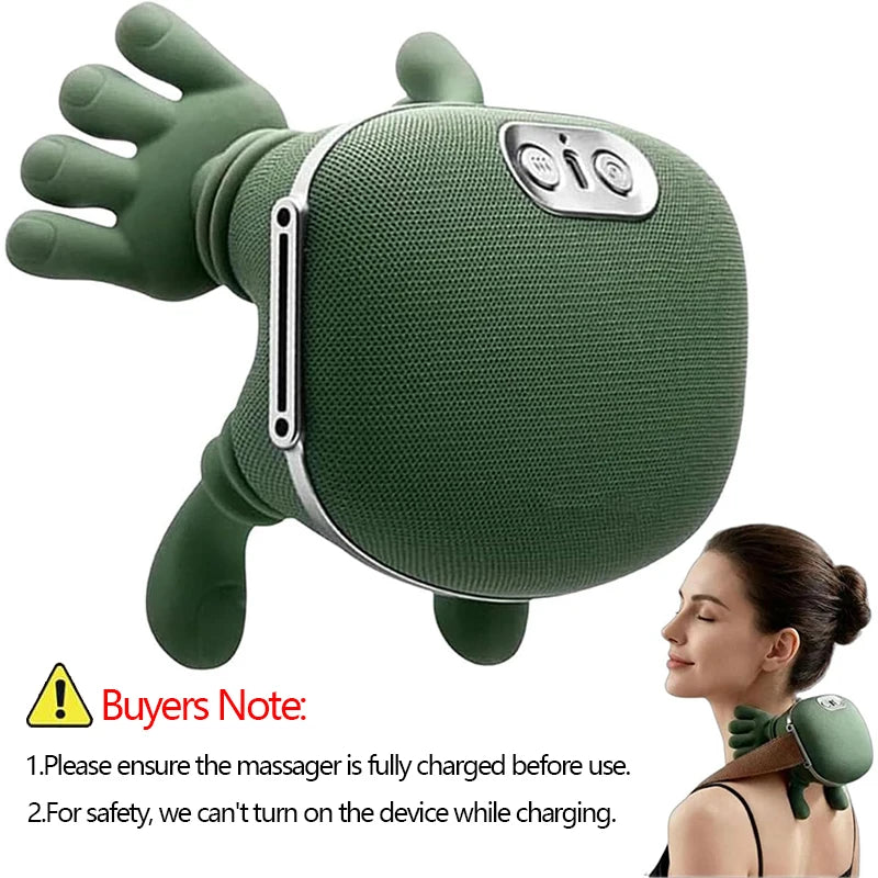 MYALBTROZ™ Smart Bionic Neck & Shoulder Massager Deep Kneading Heat Therapy for Full Body Relaxation