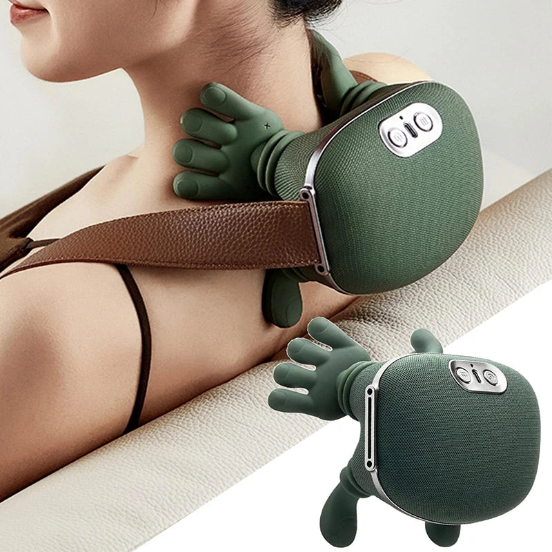 MYALBTROZ™ Smart Bionic Neck & Shoulder Massager Deep Kneading Heat Therapy for Full Body Relaxation