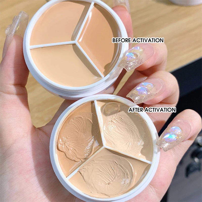 MYALBTROZ XIXI 3-Color Concealer Palette | Full Coverage for Dark Circles, Acne & Blemishes